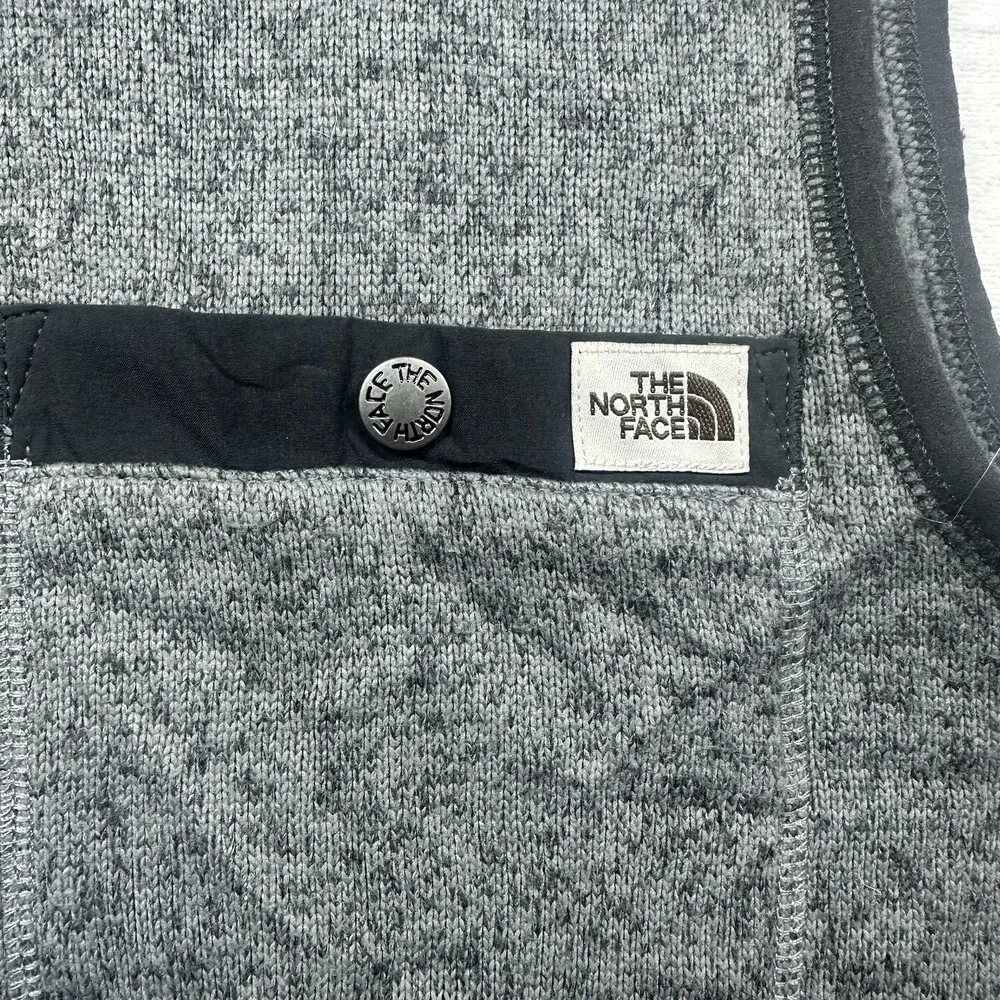 The North Face heather face zip